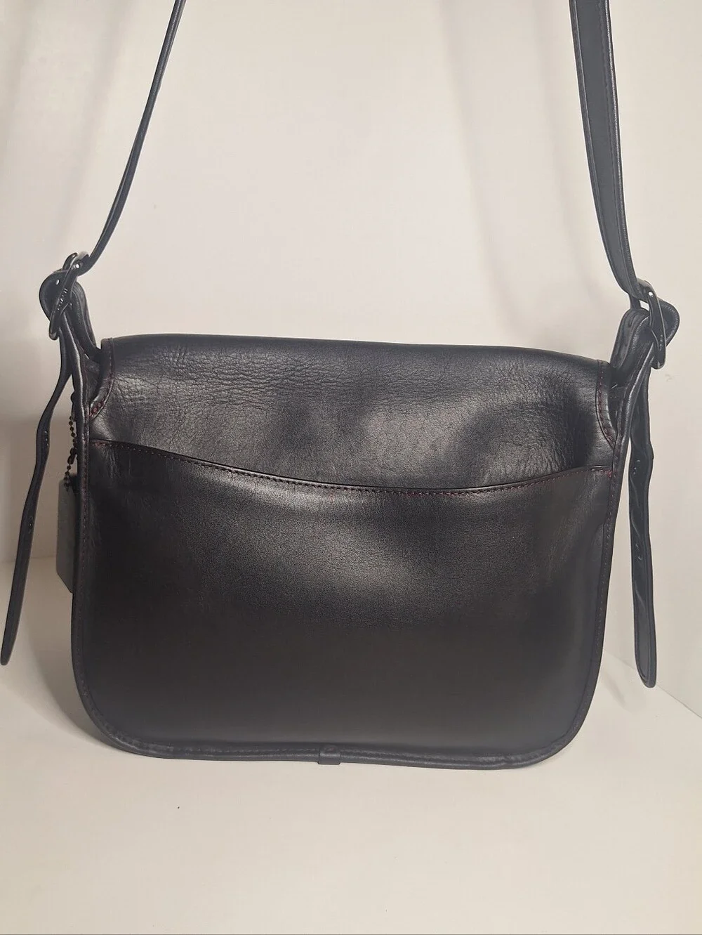 Coach Saddle Bag 75th Anniversary Leather Purse Crossbody 55298 Black Re-edition - Picture 2 of 16